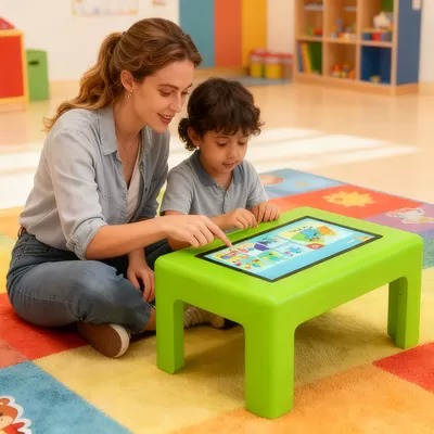 Latest company Cases about Fun Interaction Boosts Preschool Education: ETTO Children's Touch Screen Table Shines in US Kindergartens