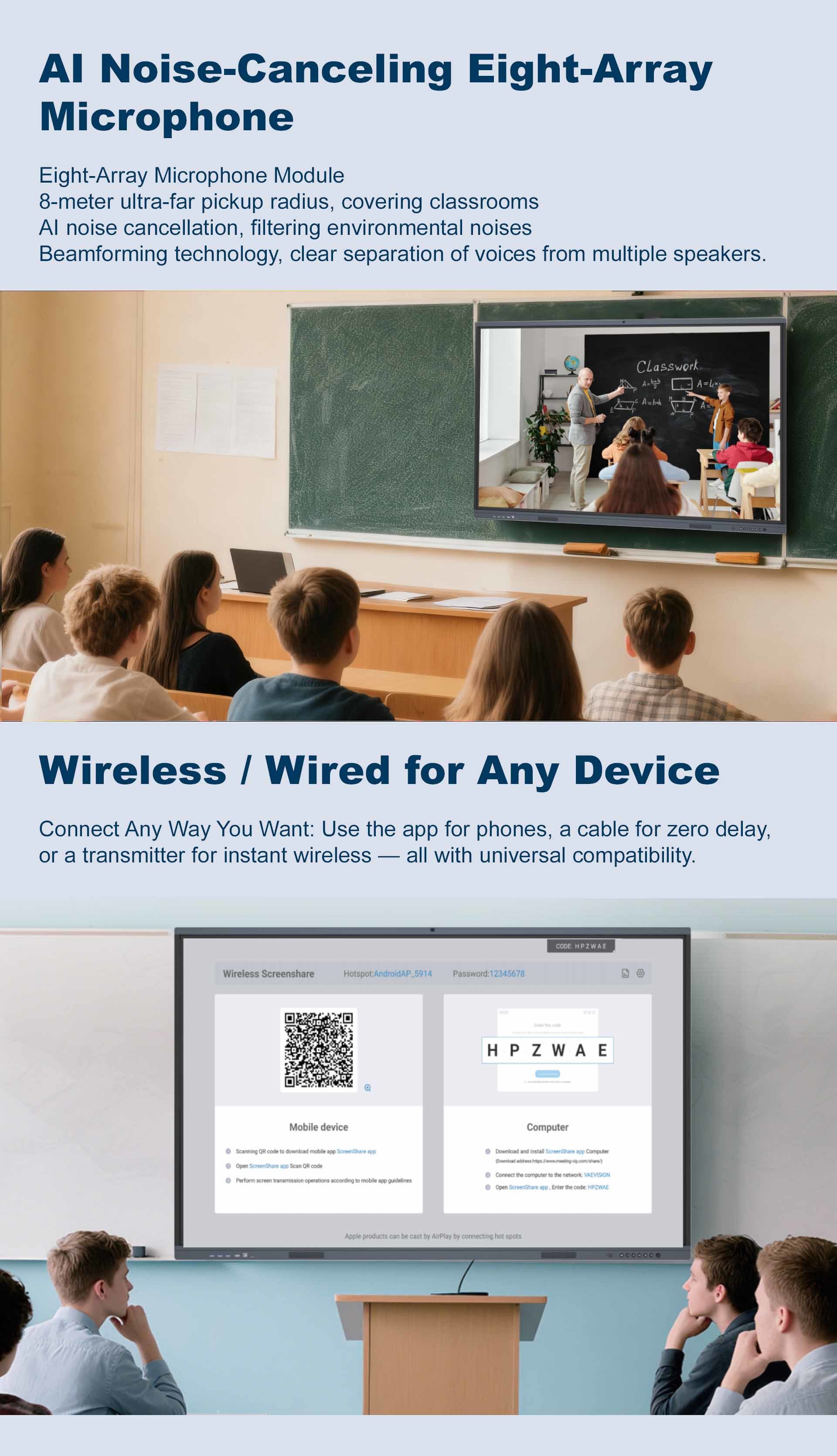 14.0 Android Smart Interactive Board 86 Inch for Teaching Meeing C type