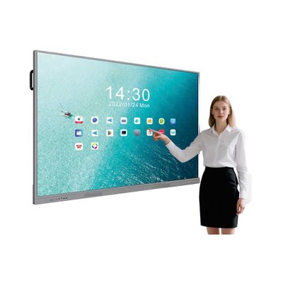 Buy 55 Inch Standard Interactive Board with Android 14 OS 4+32G and 48MP Camera Touch Screen Whiteboard online manufacture