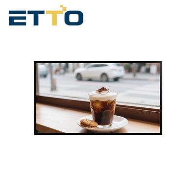 comprar Pantalla de señalización digital de montaje en pared para interiores con bisel estrecho, reproductor multimedia Android, quiosco, máquina, pantalla LCD publicitaria Fabricación en línea