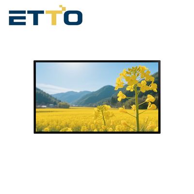 Buy Ultra Slim High Resolution High Brightness Kiosk Media Screen 75 Inch Wall Mount Digital Signage Advertising Player online manufacture