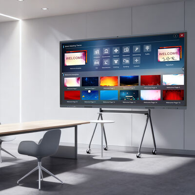 satın al 98 inç A tipi AI LCD Ekranlı İnteraktif Akıllı Tahta Parlama Önleyici 4K 20 Nokta Dokunmatik Ekran Duvara Monte Çevrimiçi üretim