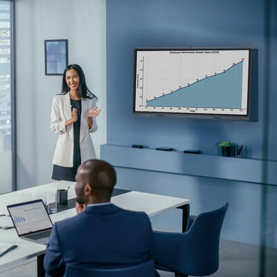 kopen 65 inch A type Pen Vinger Touch LCD AI Slimme Interactieve Bord Anti-Glare Voor Lesgeven online vervaardiging