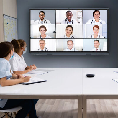 Buy 55 Inch Standard Interactive Board with Android 14 OS 4+32G and 48MP Camera Touch Screen Whiteboard online manufacture