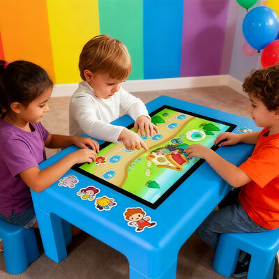 Buy 43 Inch Multi Colour Interactive Touch Table with 20 Contact Points and 1 Year Warranty for Education online manufacture