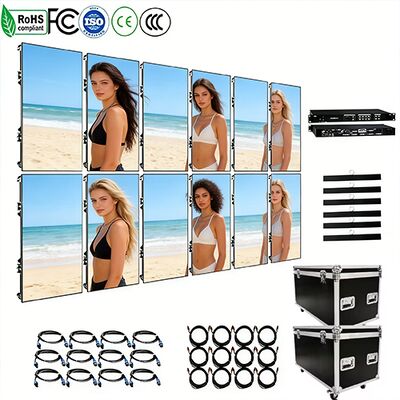 comprar Tela de LED para aluguel externa à prova d'água de alto brilho com classificação IP65 e tamanho personalizável Fabricação em linha