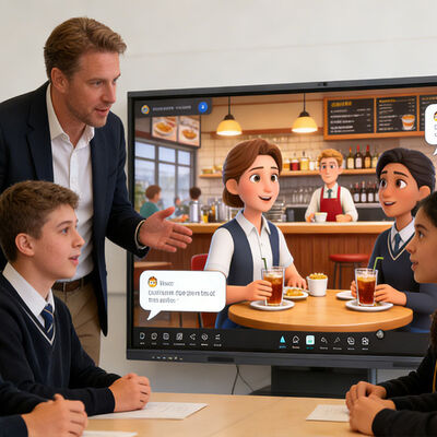 comprare 55/65/75/86/98/110 Inch 48MP All-in-One Smart AI Education Board con scrittura a doppio colore fabbricazione online