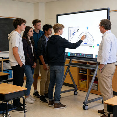 kopen Dubbelkleurige Pen Ononderbroken Lesgeven 98 Inch AI Onderwijs Bord voor Schoolklaslokaal online vervaardiging