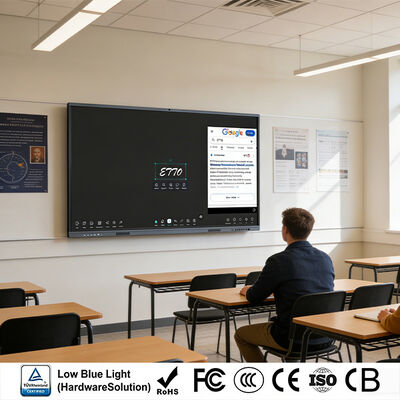 kopen 55-110 inch AI Smart Board voor het klaslokaal, interactief onderwijsdisplay voor K12 scholen, universiteiten en trainingscentra online vervaardiging