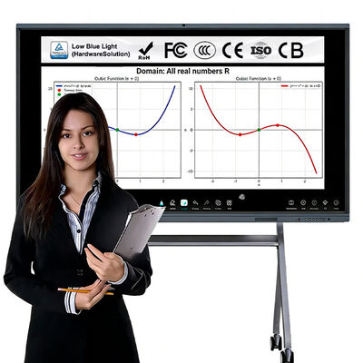 comprar Pizarra Educativa AI de 75 Pulgadas con 40 Puntos Táctiles y Cámara de 48MP para Enseñanza en el Aula Fabricación en línea