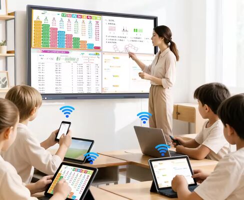 comprar Bom Preço 55-110 polegadas Conferência Educativa All In One Smart Board Portable Touch Screen Interativo Whiteboard Para a Escola Fabricação em linha