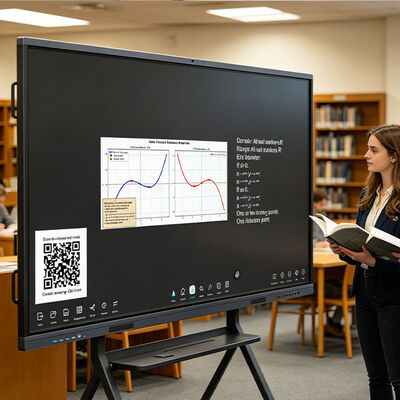 Buy Interactive Flat Panel for Onsite and Remote Learning AI Education Board with Auto Tracking Camera and Ultra Low Latency Writing online manufacture