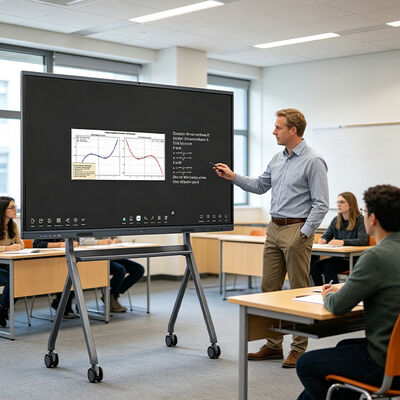 Buy ETTO AI Education Board All in One Smart Classroom Solution for Onsite and Remote Learning Featuring 4K Visualizer Split Screen Comparison and Real Time Annotation online manufacture