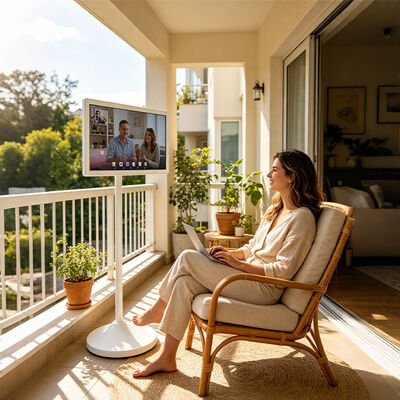 Buy Factory Price 27-Inch FHD Smart Portable Bathroom TV  Android White Wi-Fi Rolling online manufacture