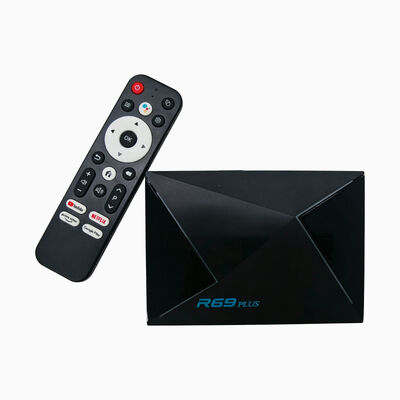 شراء أندرويد 14.0 TV Box 2025 R69 Plus، Allwinner H728 Octa-core 8K HDR10+ TV Box، 4GB RAM 64GB ROM، دعم WiFi 6، BT 5.0، مشغل الوسائط جيجابيت إيثيرنث تصنيع عبر الإنترنت