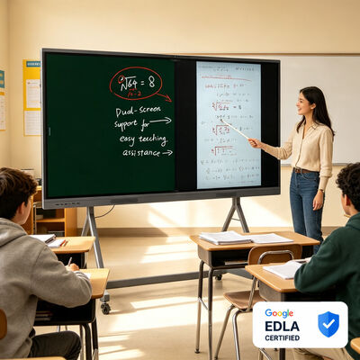 Αγορά 65 ιντσών Google Certified AI Education Board Low Blue Light Smart Whiteboard για διαδραστική μάθηση διαδικτυακή κατασκευή