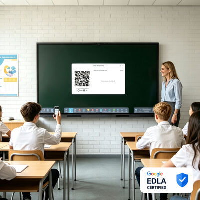 কেনা Gemini AI এবং Android 15 সহ Google Certified AI Education Board Interactive Flat Panel Low Blue Light, K12 ক্লাসরুম এবং ইউনিভার্সিটি লেকচার হলের জন্য 65, 75, 86, 98, 110 ইঞ্চি আকারে উপলব্ধ অনলাইনে উৎপাদন