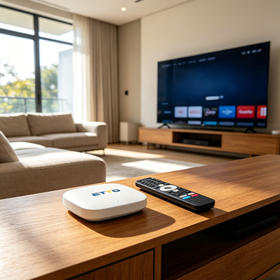 buy 4K UHD Android TV Box with Bluetooth 5.0 and No Monthly Subscription for Free Streaming online manufacture