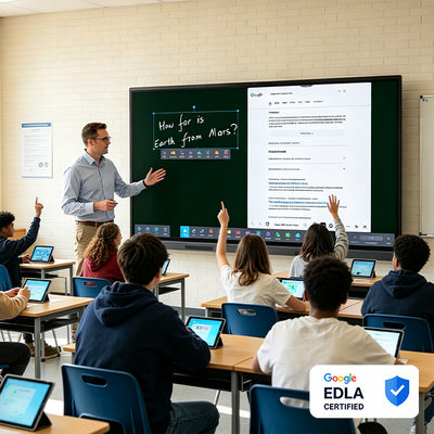 Acheter Une carte d'éducation à l'IA de 75 pouces avec 40 points de contact et une intégration Google AI pour un écran interactif intelligent fabrication en ligne