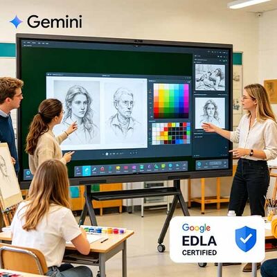 buy 65 Inch AI Education Board ETTO Advanced 4K Smart Board with Google GMS and AI Voice Control for K12 Teaching online manufacture
