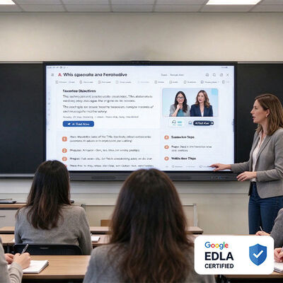 membeli Papan Pendidikan AI Bersertifikat EDLA dengan Sensor Ganda yang Menjaga Setiap Ruang Kelas Tetap Sehat dan Aman pembuatan online