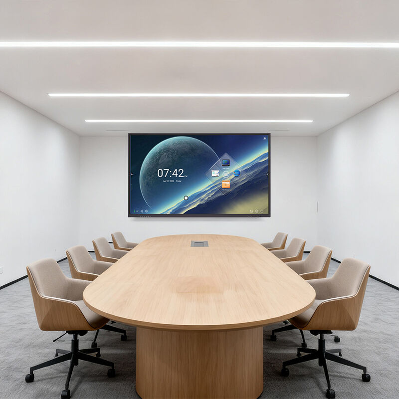 65 Inch 4K HD Screen Standard Interactive Board with Android 14.0 and ...