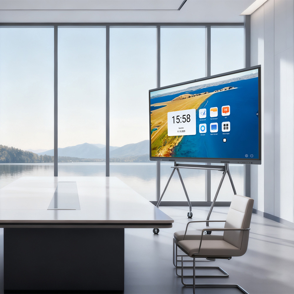 65 Inch 4K HD Screen Standard Interactive Board with Android 14.0 and ...